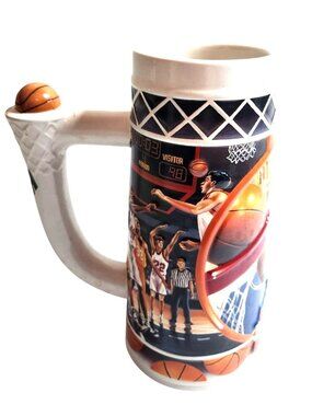 Mug Budweiser Sports Action Series Basketball Stein Coffee Cup